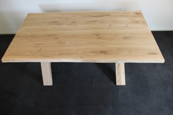 Baumkante Tisch+Beine DL 2-Schicht 40x2000x1000