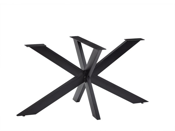 Tisch Doppel-X-Matrix Untergestell schwarz